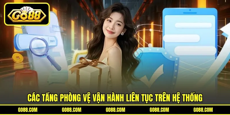 Các tầng phòng vệ vận hành liên tục trên hệ thống