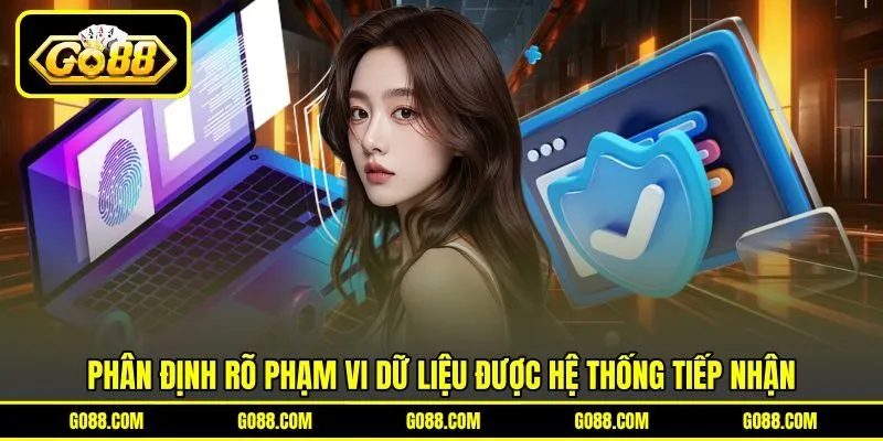 Phân định rõ phạm vi dữ liệu được hệ thống tiếp nhận