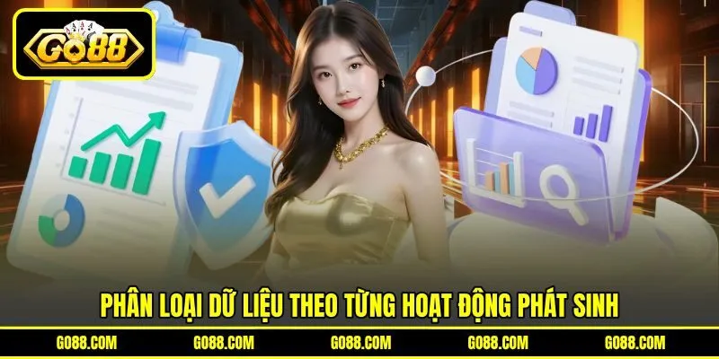 Phân loại dữ liệu theo từng hoạt động phát sinh